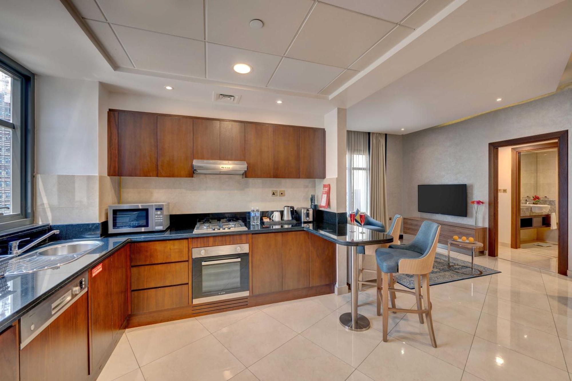 דובאי Suha Park Hotel Apartments, Waterfront Jaddaf חדר תמונה