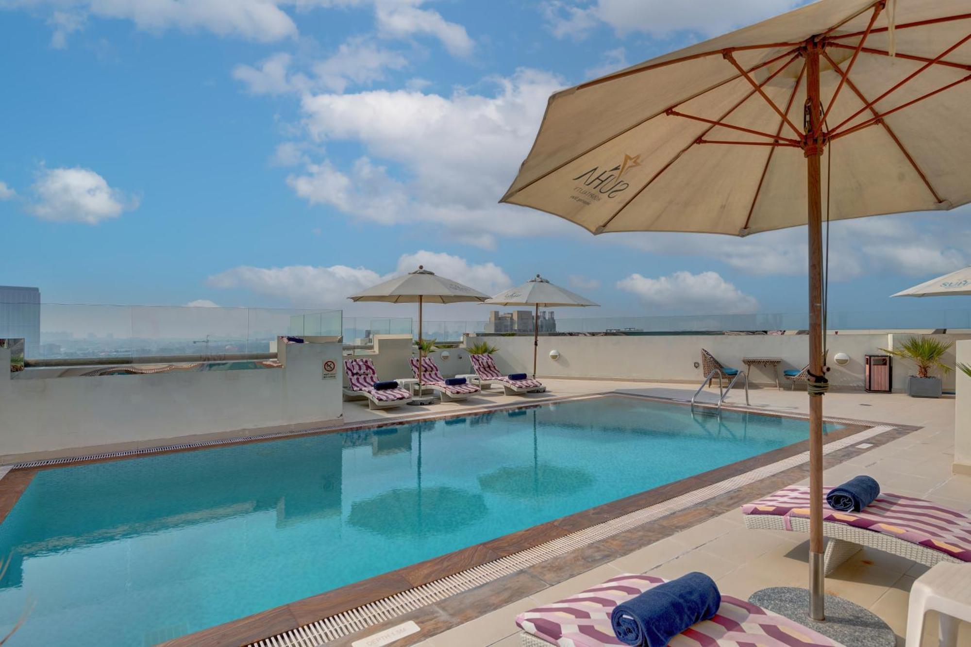 דובאי Suha Park Hotel Apartments, Waterfront Jaddaf מראה חיצוני תמונה