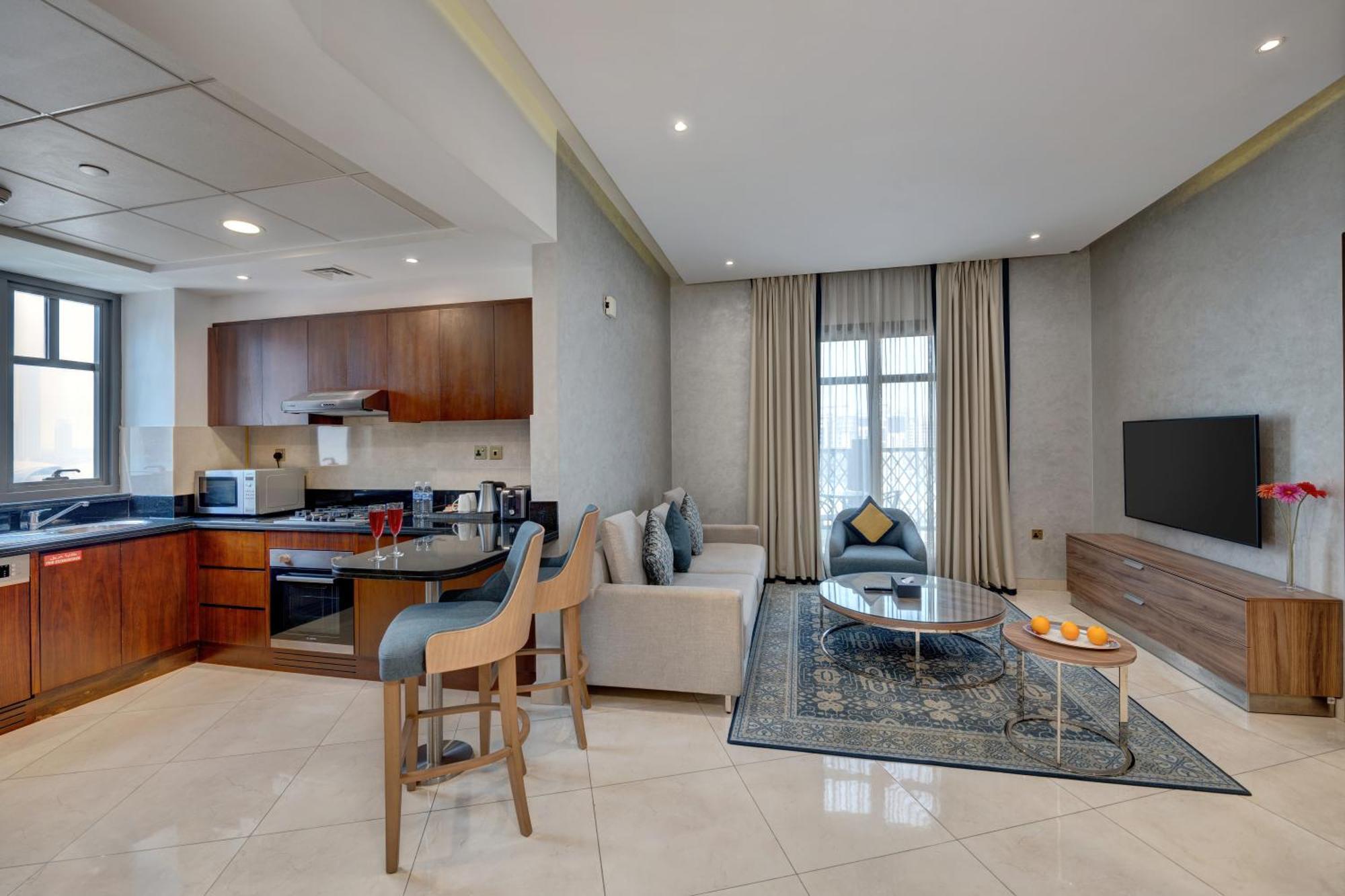 דובאי Suha Park Hotel Apartments, Waterfront Jaddaf חדר תמונה